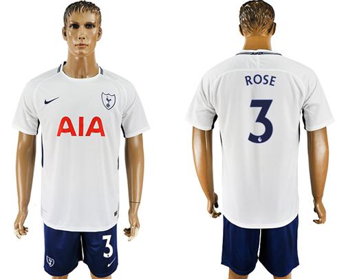 Tottenham Hotspur #3 Rose White/Blue Soccer Club Jersey